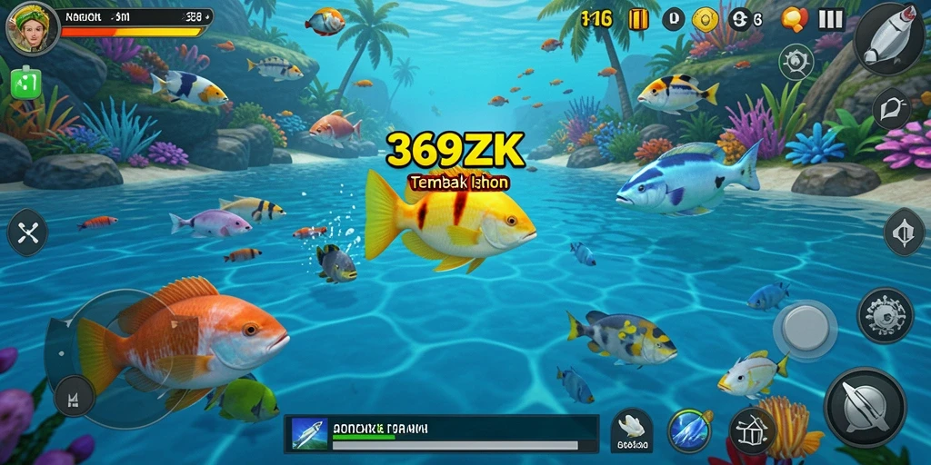 Screenshot gameplay Tembak Ikan 369ZK yang seru dan menantang.