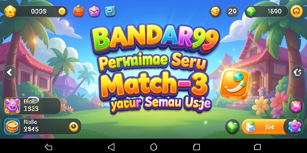 Tampilan menarik gameplay BANDAR99 yang seru di genre Match-3.