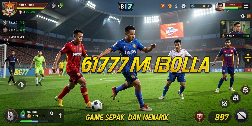 Tampak seru dari gameplay sepak bola di BIG77