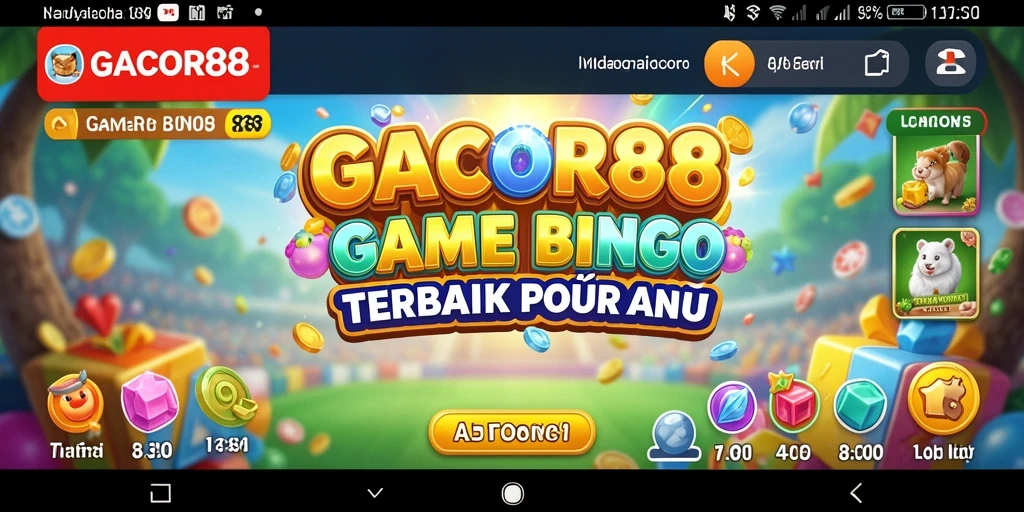 Tampilan gameplay seru dalam GACOR88 dengan keseruan Bingo.