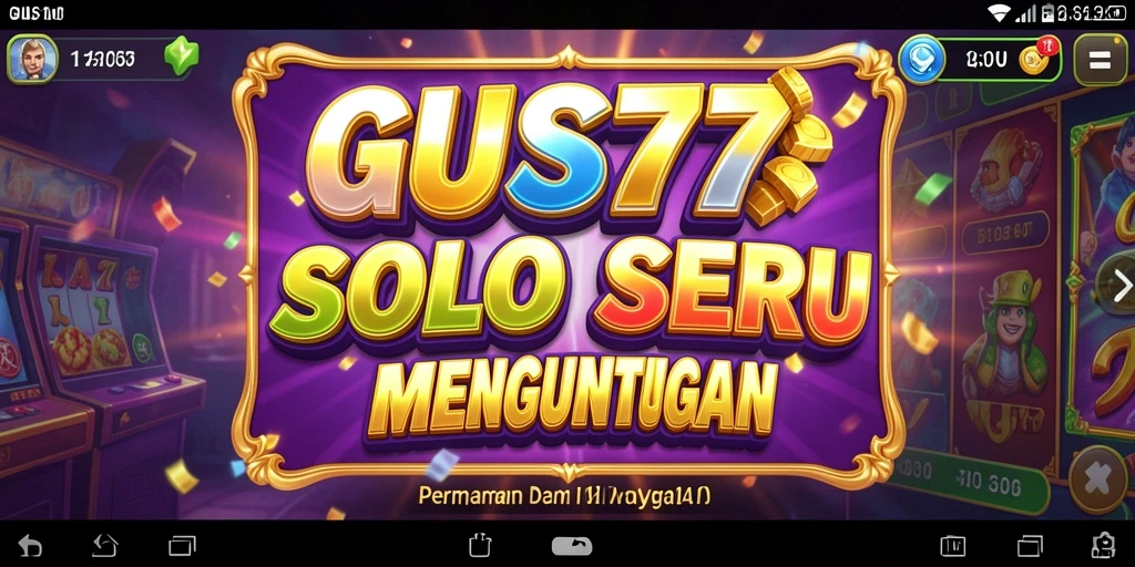 Screenshot GUS77 menampilkan pengalaman bermain Slot yang seru.
