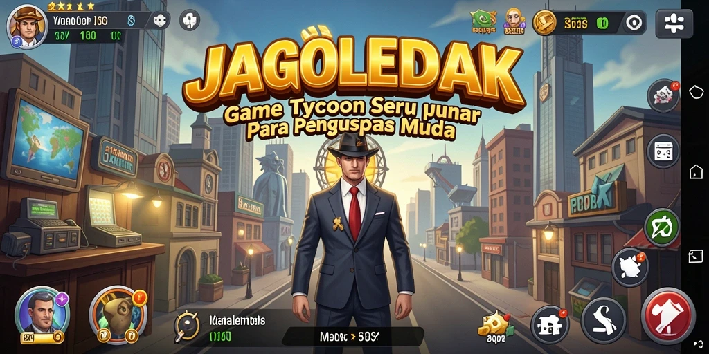 Tampilan gameplay seru dengan elemen bisnis yang menantang.