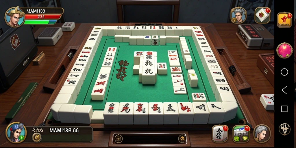 Tampilan gameplay seru MAMI188 dengan papan Mahjong yang menantang.