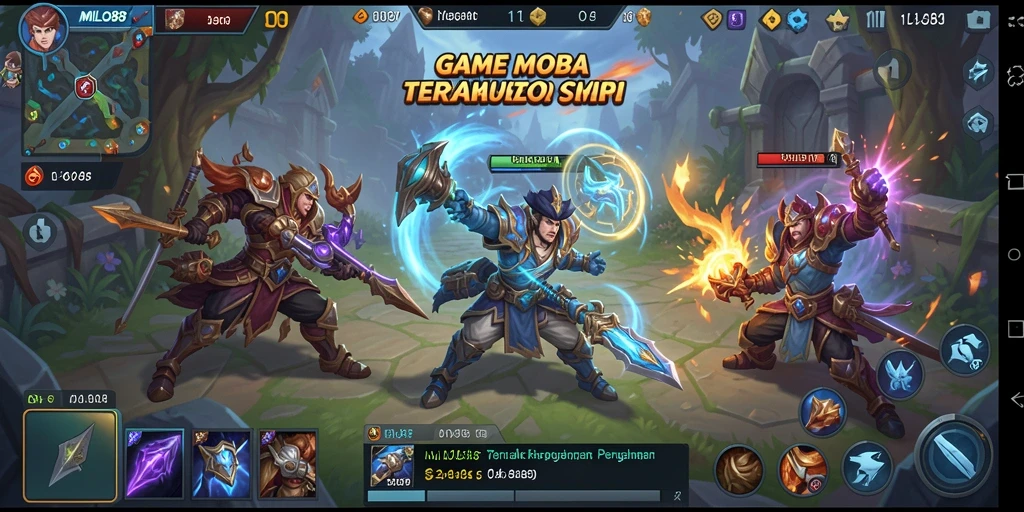 Tampak aksi seru di arena permainan MOBA MILO88.