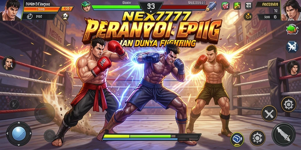 Tangkapan layar NEX777 menampilkan aksi pertarungan yang mendebarkan.