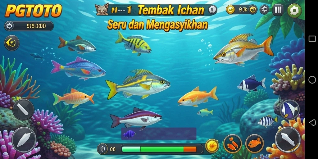 Tampilan menarik dari gameplay Tembak Ikan PGTOTO yang seru.