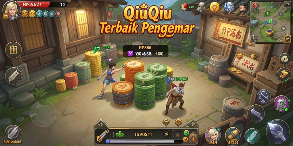 Tampilan gameplay seru dan menantang di RP886.