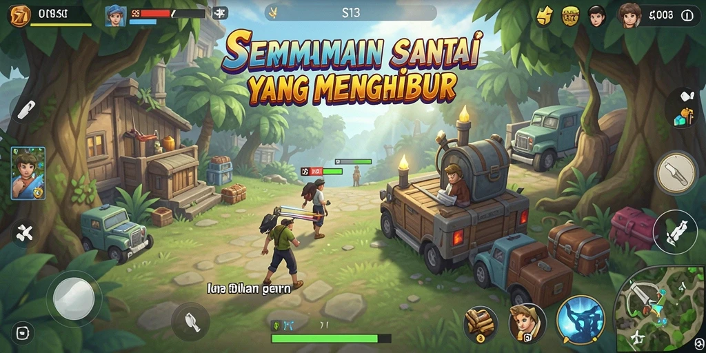 Tangkapan layar S13 menampilkan gameplay yang ceria dan penuh warna.