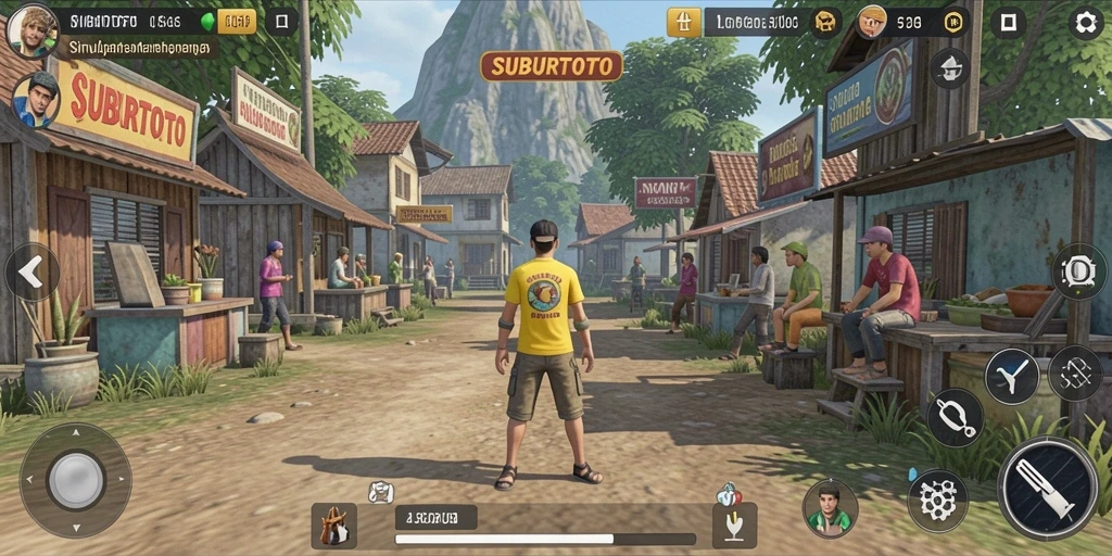 Tangkapan layar SUBURTOTO menunjukkan aksi seru dalam gameplay simulasi.
