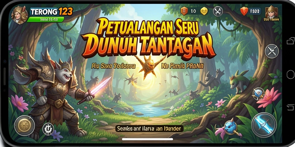 Screenshot utama TERONG123 menampilkan aksi seru di dunia petualangan.