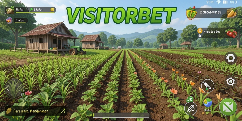 Tampilan gameplay Farming dalam VISITORBET yang menarik dan interaktif.